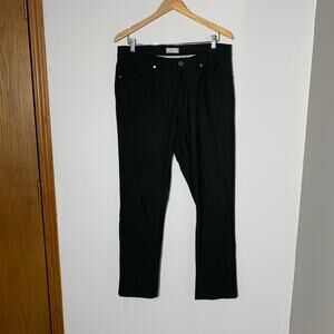 Mens Hickey Freeman Performance Pants Black Size 33X32 EUC!